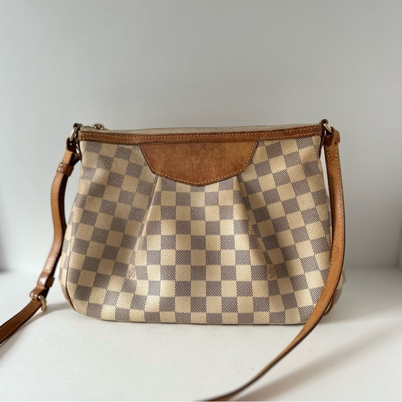 UNDER CONSTRUCTION!  1991 Louis Vuitton Siracusa Vintage Damier Crossbody - Picture 2 of 16